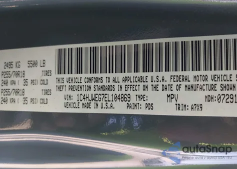 2014 Jeep Wrangler Unlimited Sahara из США, поврежденный, VIN 1C4HJWEG7EL104869